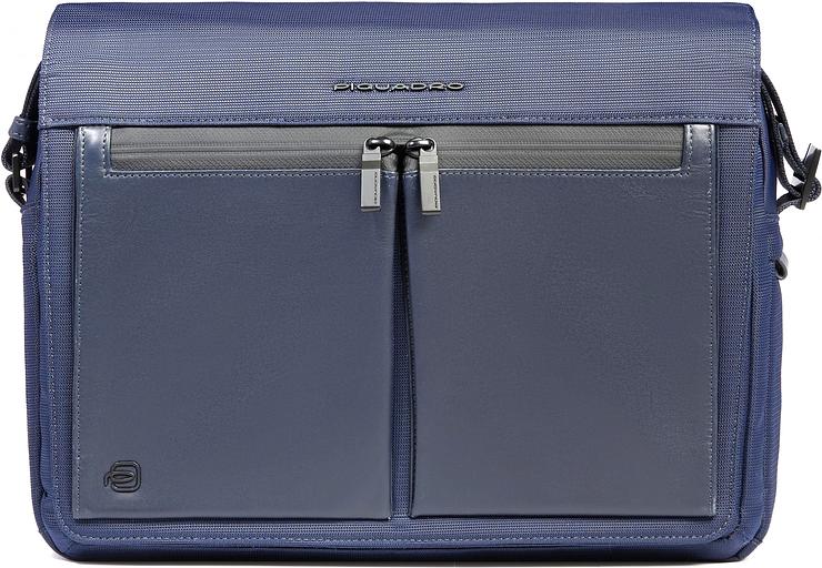 Сумка-мессенджер для ноутбука Piquadro Orion CA6627S136/BLU синий ткань/натур.кожа фото 1