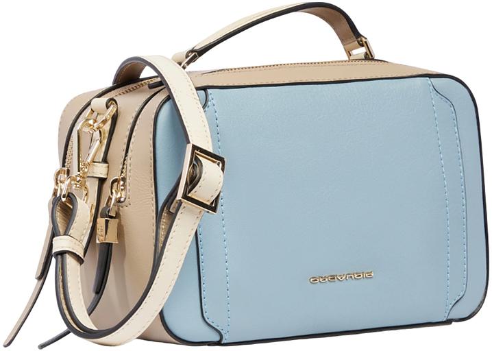 Сумка женская Piquadro Circle BD6656W92/AZBE2 голубой/бежевый натур.кожа фото 2