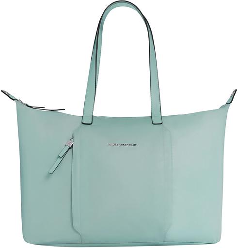 Сумка женская Piquadro Lyra BD6723W92T/VE с отделением для ноутбука мятный ткань/натур.кожа фото 1