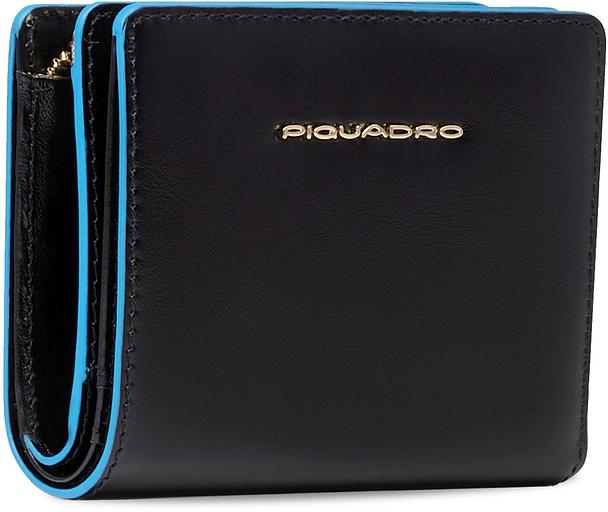 Кошелек женский Piquadro Blue Square PD6660B2R/N черный натур.кожа фото 2