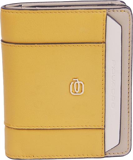 Кошелек женский Piquadro Circle PD6660W92R/GBE шафрановый/бежевый натур.кожа фото 1
