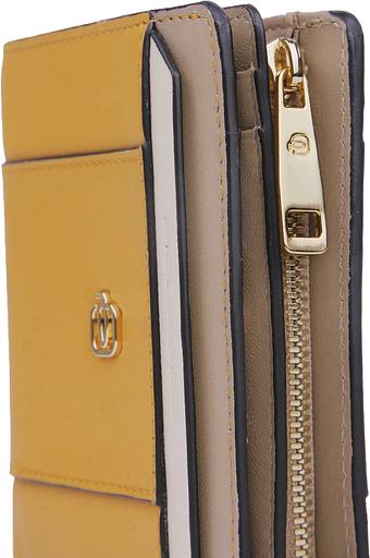 Кошелек женский Piquadro Circle PD6660W92R/GBE шафрановый/бежевый натур.кожа фото 3