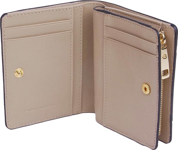 Кошелек женский Piquadro Circle PD6660W92R/GBE шафрановый/бежевый натур.кожа фото 4