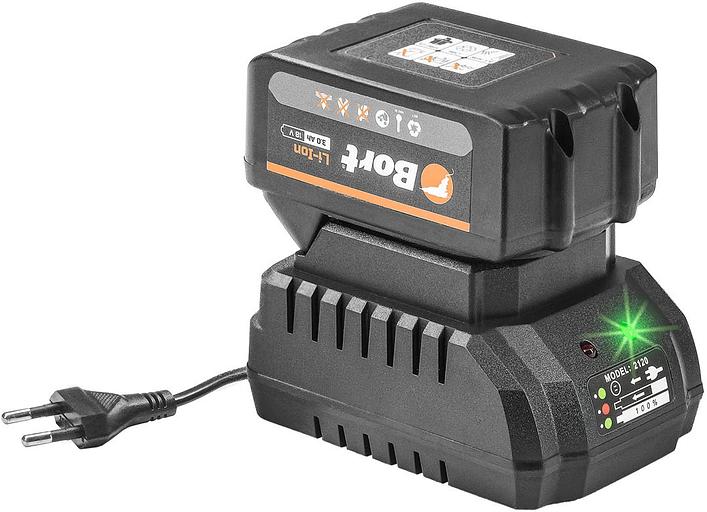 Пила циркулярная аккумуляторная Bort BHK-21Li-185 (2*3,0 Ач + ЗУ) фото 6