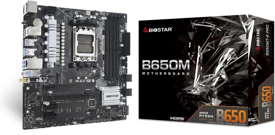 Материнская плата Biostar B650MT-E Pro SocketAM5 AMD B650 4xDDR5 mATX AC`97 8ch(7.1) 2.5Gg RAID+HDMI+DP фото 5