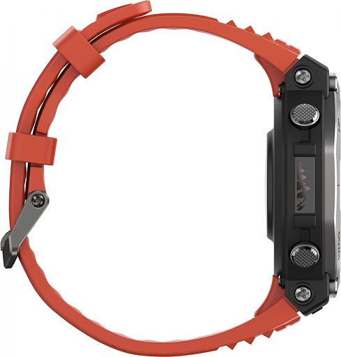 Смарт-часы Amazfit T-Rex 3 A2323 48.5мм 1.5" AMOLED корп.темно-серый рем.красный разм.брасл.:145-210мм (1746757) фото 5