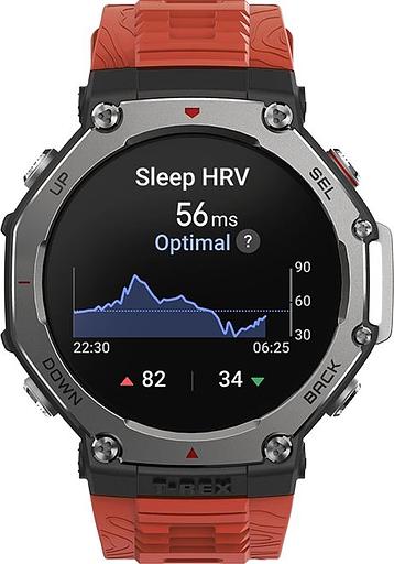 Смарт-часы Amazfit T-Rex 3 A2323 48.5мм 1.5" AMOLED корп.темно-серый рем.красный разм.брасл.:145-210мм (1746757) фото 10