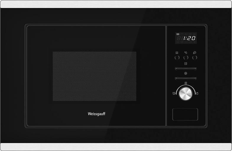 Микроволновая печь Weissgauff BMWO-207 Grill 20л. 800Вт черный/нержавеющая сталь (встраиваемая) фото 1