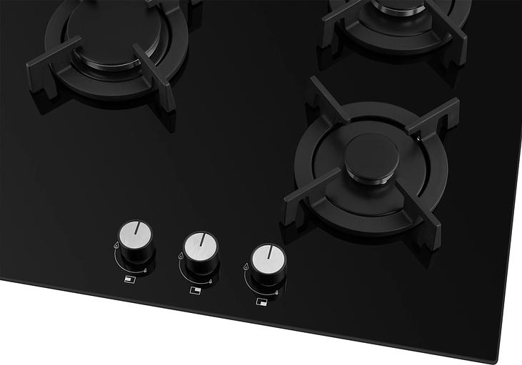 Газовая варочная поверхность Weissgauff HG 631 BGV черный фото 4