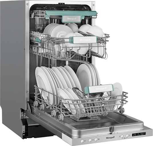Посудомоечная машина встраив. Weissgauff BDW 4533 D Timer Floor узкая фото 6
