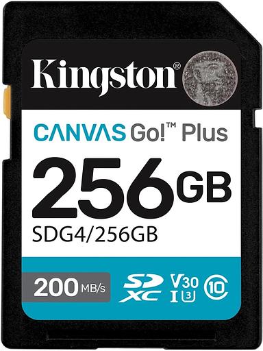 Флеш карта SDXC 256GB Kingston SDG4/256GB Canvas Go! Plus V30 + adapter фото 1