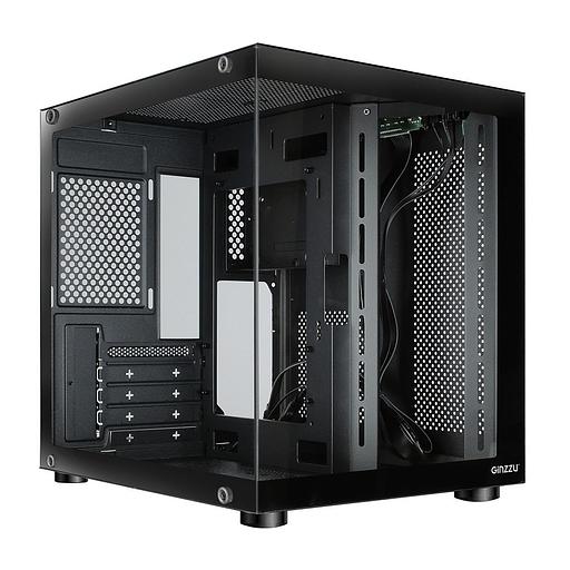 Ginzzu V100 закаленное стекло 1*USB 3.0,1*USB 2.0, AU mATX фото 1