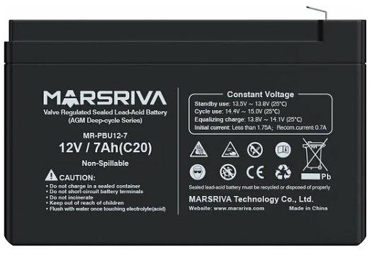 Cменный AGM аккумулятор MR-PBU12-7 MARSRIVA фото 1