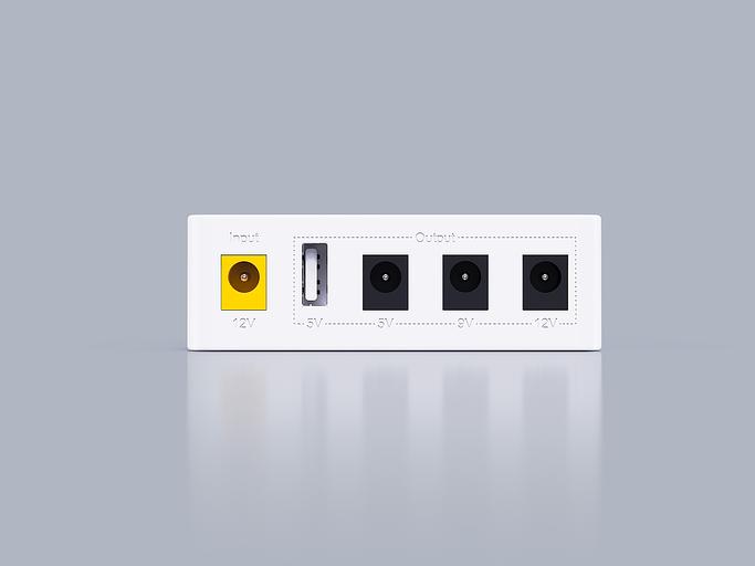 Мини ИБП. Вход DC 12V/2.0A; независимый выход 12V, 9V, 5V DC, с USB 5V/2.1A, MARSRIVA фото 3