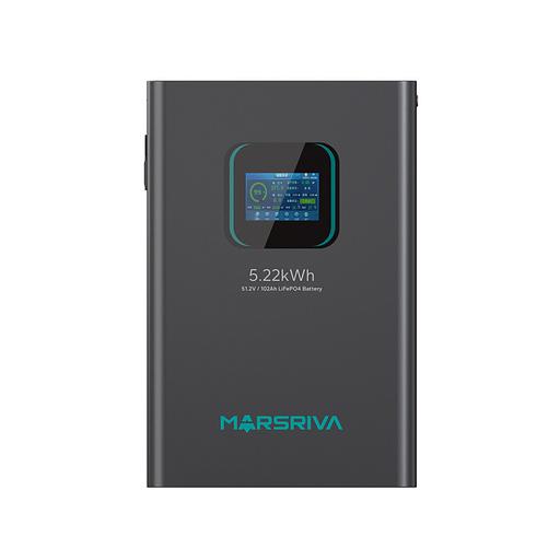 Литиевый аккумулятор LiFePO4, 51,2 В/102 Ач, новый элемент BYD, класс А MARSRIVA фото 4