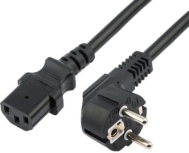 Шнур сетевой СЕЕ 7/7 (Schuko) – IEC 320 C13 3x1,0мм², длина 1,8м REXANT фото 1