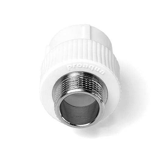 Муфта комбинированная 20x3/4' НР полипропиленовая PPR белый фото 4