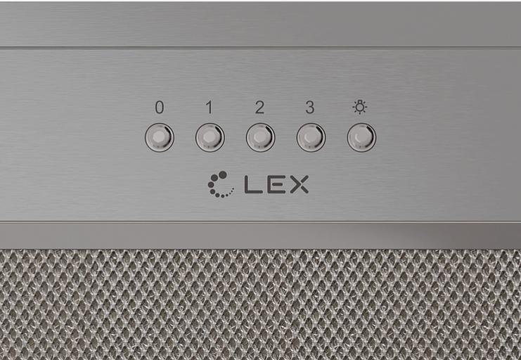 Вытяжка встраиваемая Lex Hyper 900 IX нержавеющая сталь управление: кнопочное (1 мотор) фото 5
