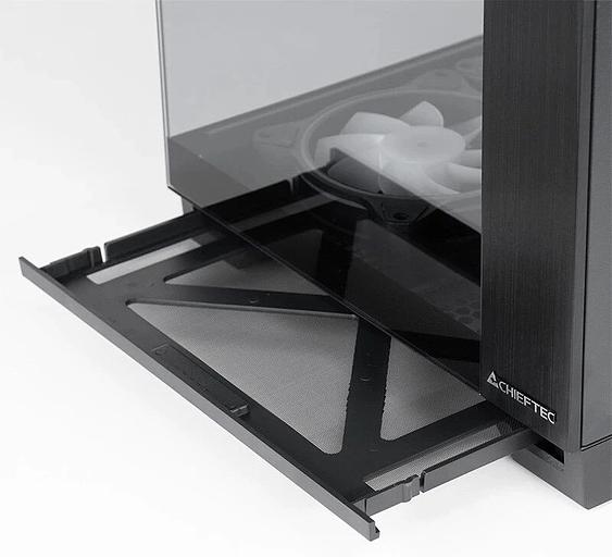 Корпус Chieftec Visio черный без БП ATX 2x80mm 4x120mm 2x140mm 1xUSB2.0 2xUSB3.0 audio bott PSU фото 8