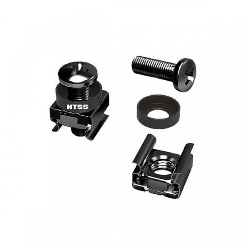 NTSS Комплект крепежа NTSS винт+шайба+гайка M6x16 черный 60шт NTSS-M6x16(60)-BL фото 1