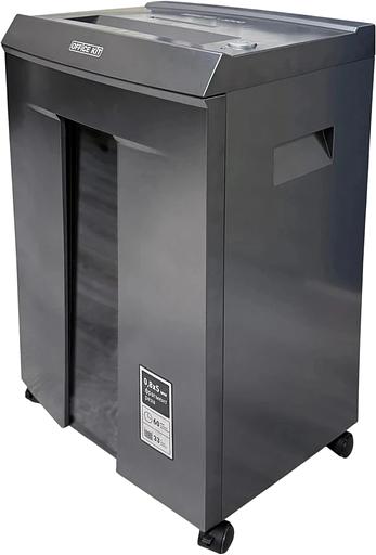 Шредер Office Kit S300 0,8x5 черный (секр.P-7) фрагменты 8лист. 33лтр. пл.карты CD фото 1