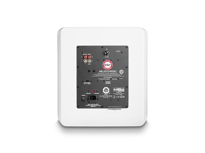 Активный сабвуфер M&K Sound V12+. Цвет: Матовый белый [White Satin/White Cloth] фото 4