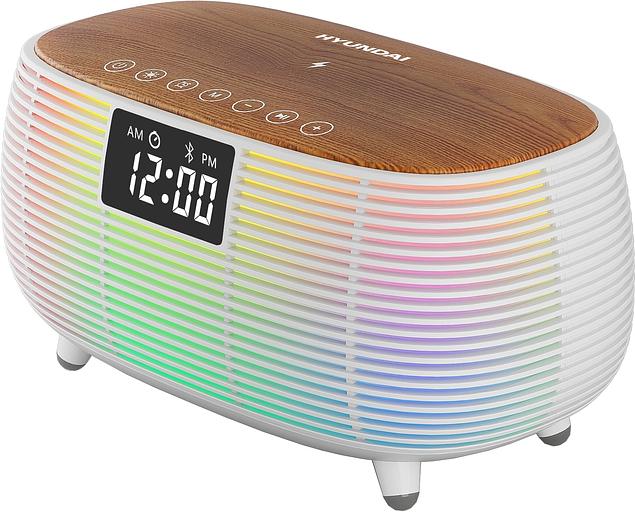 Радиобудильник Hyundai H-RCL231 белый LCD подсв:белая часы:цифровые FM фото 1