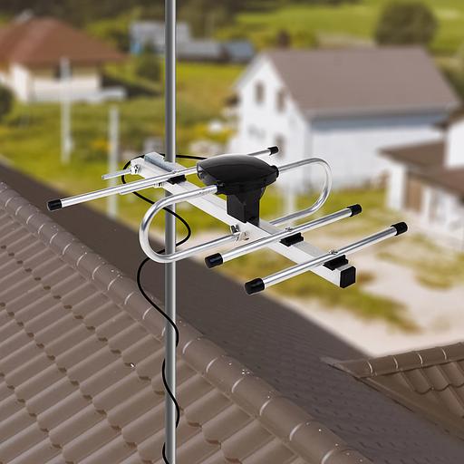 ТВ антенна наружная Активная для аналогового и цифрового ТВ - DVB-T2 RX-408, фото 2