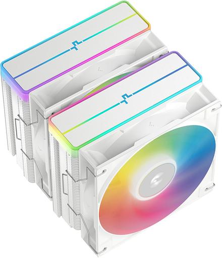 Вентилятор для процессора Deepсool AG620 ARGB V2 WH (Soc 1700/115X/1200/1851/AM5/AM4, 120mm, 1950rpm, 29.4 дБ, 260W, PWM 4-pin, Al+Cu) (R-AG6 фото 3