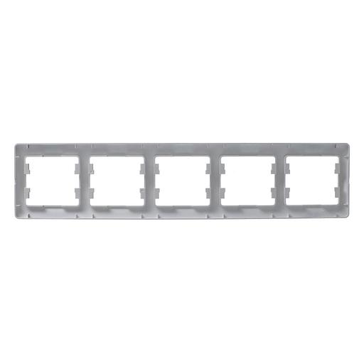 GLOSSA Рамка 5 постов горизонтальная перламутр фото 3