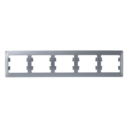 GLOSSA Рамка 5 постов горизонтальная перламутр фото 4