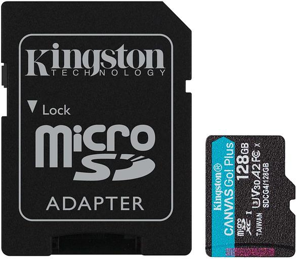 Флеш карта microSDXC 128GB Kingston SDCG4/128GB Canvas Go! Plus V30 A2 w/o adapter фото 1