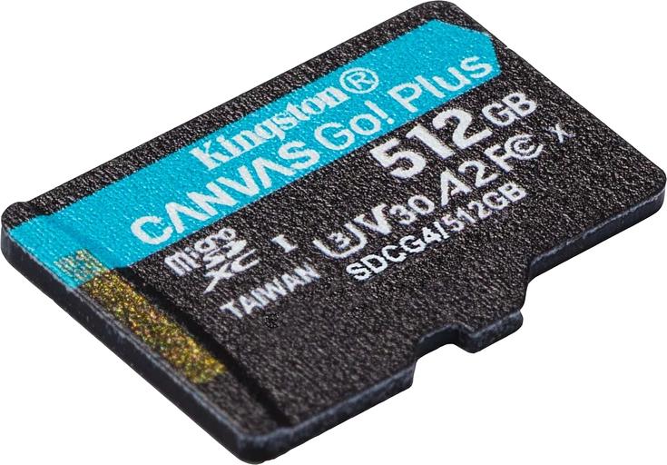 Флеш карта microSDXC 512GB Kingston SDCG4/512GBSP Canvas Go! Plus V30 A2 w/o adapter фото 2
