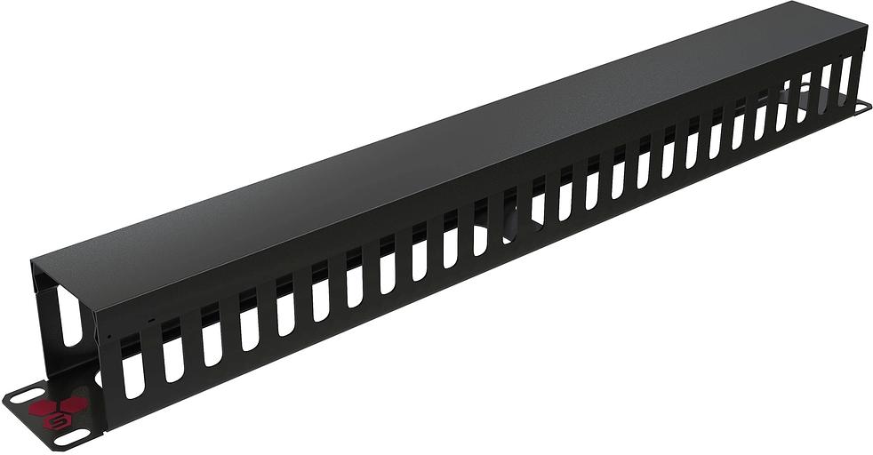 Кабельный органайзер Sysmatrix SA 0021.911 дл.482мм шир.70мм выс.45мм 1U черный фото 1