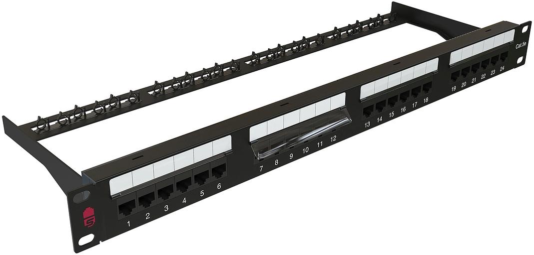 Патч-панель Sysmatrix PP 1901U.S245EU.M 19" 1U 24xRJ45 кат.5E UTP фото 1