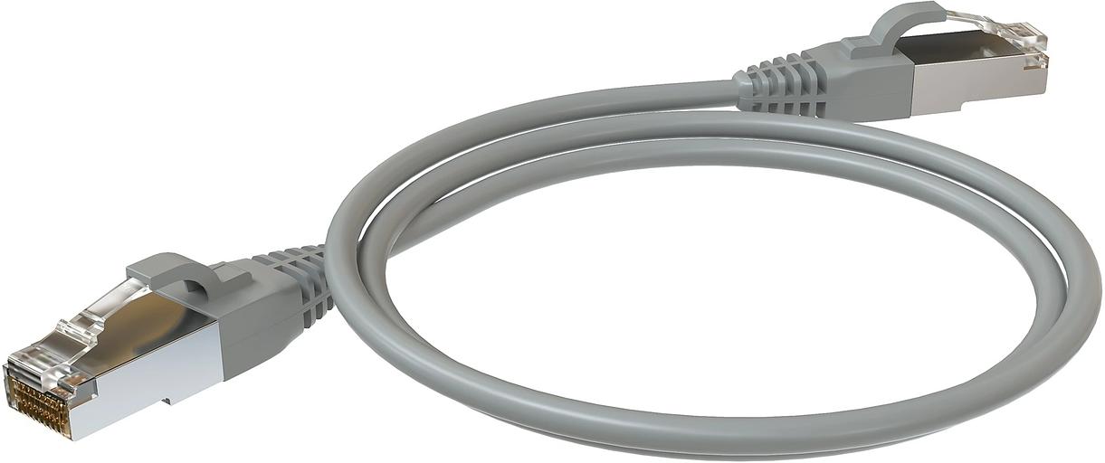 Патч-корд Sysmatrix PC 4545.5ES26.1LSZHGY F/UTP RJ-45 вил.-вилка RJ-45 кат.5E 1м серый LSZH фото 1