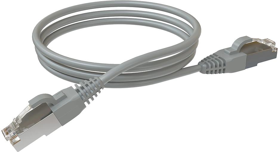 Патч-корд Sysmatrix PC 4545.5ES26.2LSZHGY F/UTP RJ-45 вил.-вилка RJ-45 кат.5E 2м серый LSZH фото 1