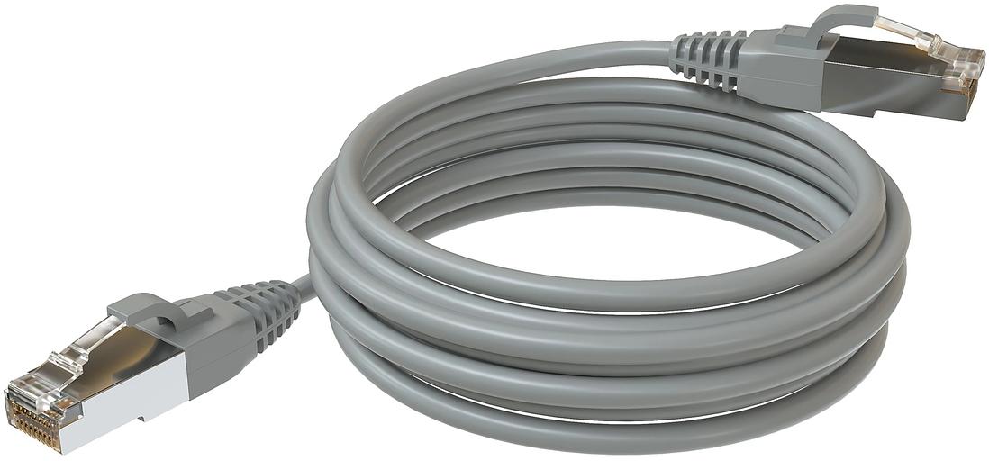 Патч-корд Sysmatrix PC 4545.5ES26.5LSZHGY F/UTP RJ-45 вил.-вилка RJ-45 кат.5E 5м серый LSZH фото 1