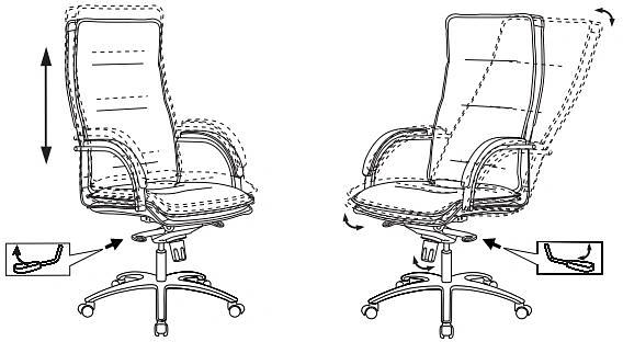 Кресло руководителя Бюрократ T-9927SL слоновая кость кожа крестов. хром фото 5