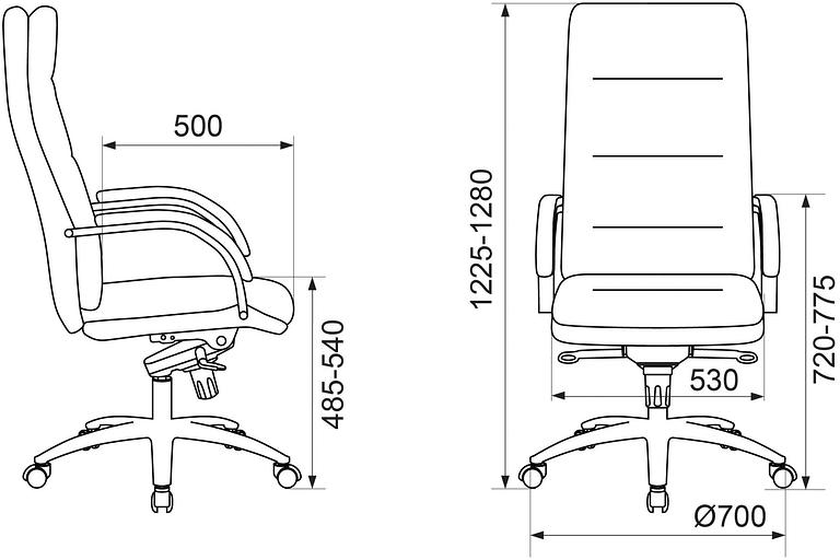 Кресло руководителя Бюрократ T-9927SL слоновая кость кожа крестов. хром фото 6