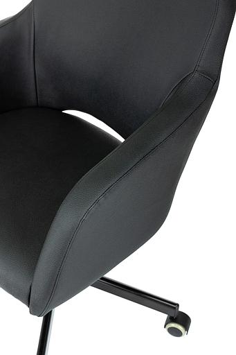 Кресло Бюрократ CH-380M черный эко.кожа крестов. металл фото 6