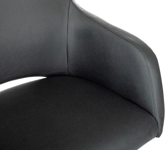 Кресло Бюрократ CH-380M черный эко.кожа крестов. металл фото 7