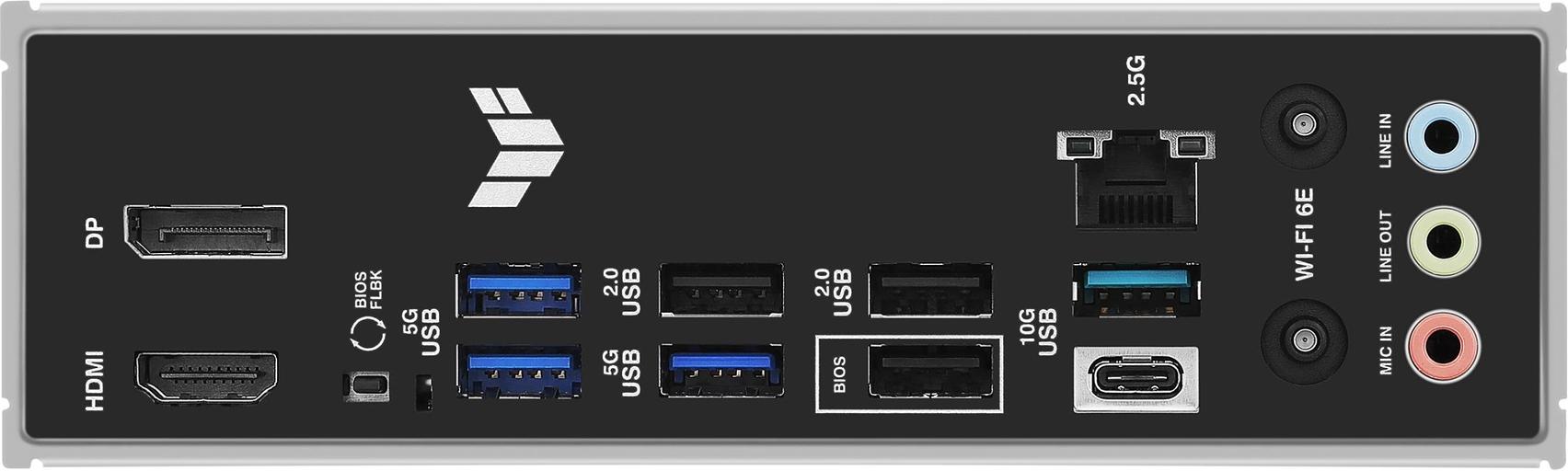 Материнская плата Asus TUF GAMING B850-E WIFI SocketAM5 AMD B850 4xDDR5 ATX AC`97 8ch(7.1) 2.5Gg RAID+HDMI+DP фото 6