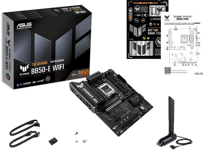 Материнская плата Asus TUF GAMING B850-E WIFI SocketAM5 AMD B850 4xDDR5 ATX AC`97 8ch(7.1) 2.5Gg RAID+HDMI+DP фото 9