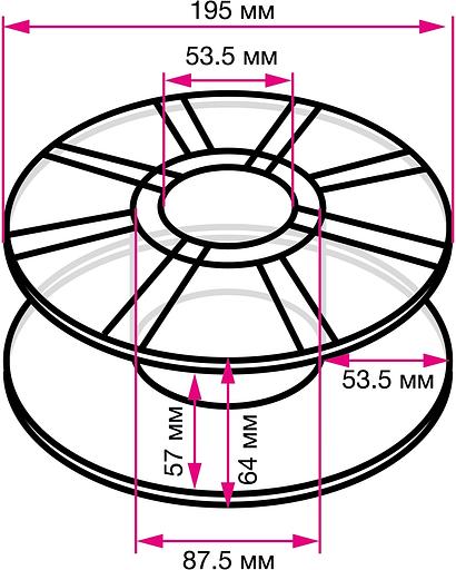 Пластик для принтера 3D Cactus CS-3D-ABS-1KG-L-MG ABS LUMINOUS d1.75мм 1кг 1цв. фото 4