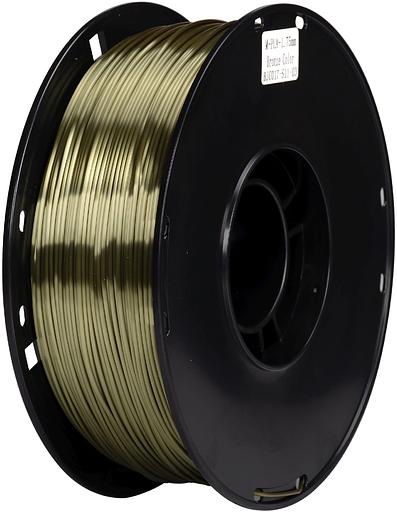 Пластик для принтера 3D Cactus CS-3D-PLA-1KG-S-BRON PLA SILK d1.76мм 1кг L326м 1цв. фото 1