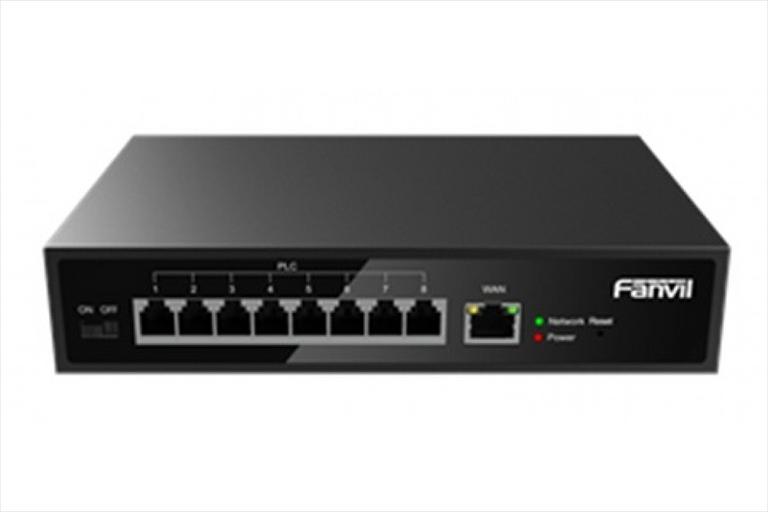 Коммутаторы Fanvil 2 Wire POE Switch- 8 ports фото 1