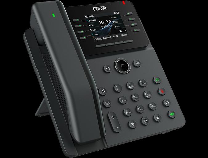IP-телефон Fanvil V62 Pro Enterprise Phone with Wireless Handset 6-Party Local Conference HD voice 8 SIP lines 8 Line key 2.8 Inch color screen Opus+IPV6 21 DSS keys PSU фото 2