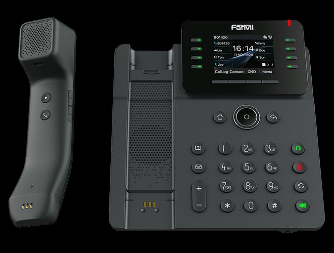 IP-телефон Fanvil V62 Pro Enterprise Phone with Wireless Handset 6-Party Local Conference HD voice 8 SIP lines 8 Line key 2.8 Inch color screen Opus+IPV6 21 DSS keys PSU фото 5