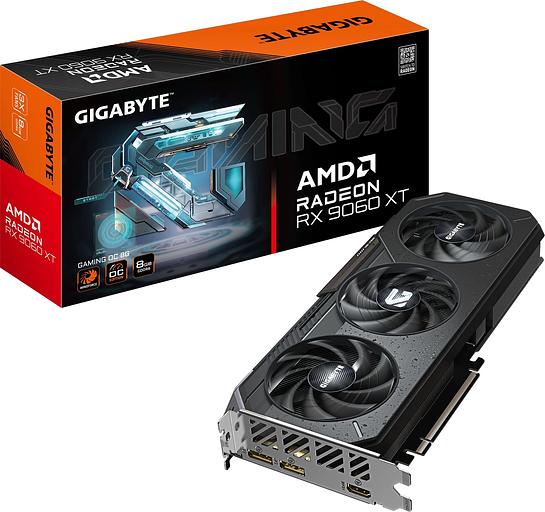 Видеокарта Gigabyte PCI-E 5.0 GV-R9060XTGAMING OC-8GD 1.0 AMD Radeon RX 9060XT 8Gb 256bit GDDR6 2210/20000 HDMIx2 DPx2 HDCP Ret фото 10